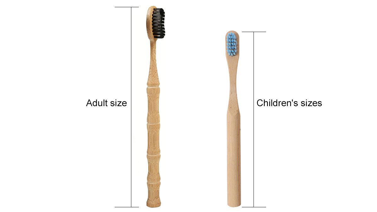 Bamboo Toothbrushes 13 Custom Size Specifications