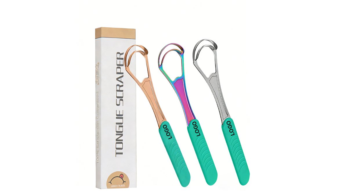 Custom tongue scraper logo