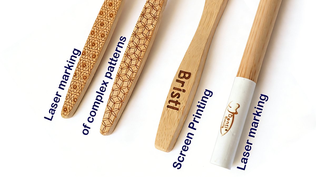 Bamboo Toothbrushes 10 Private Label Engraving