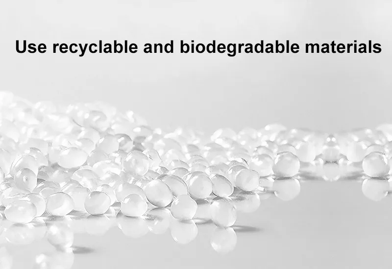 About 11 Clear recyclable and biodegradable material pellets used in our sustainable oral care manufacturing process, ensuring zero compromises on environmental impact.