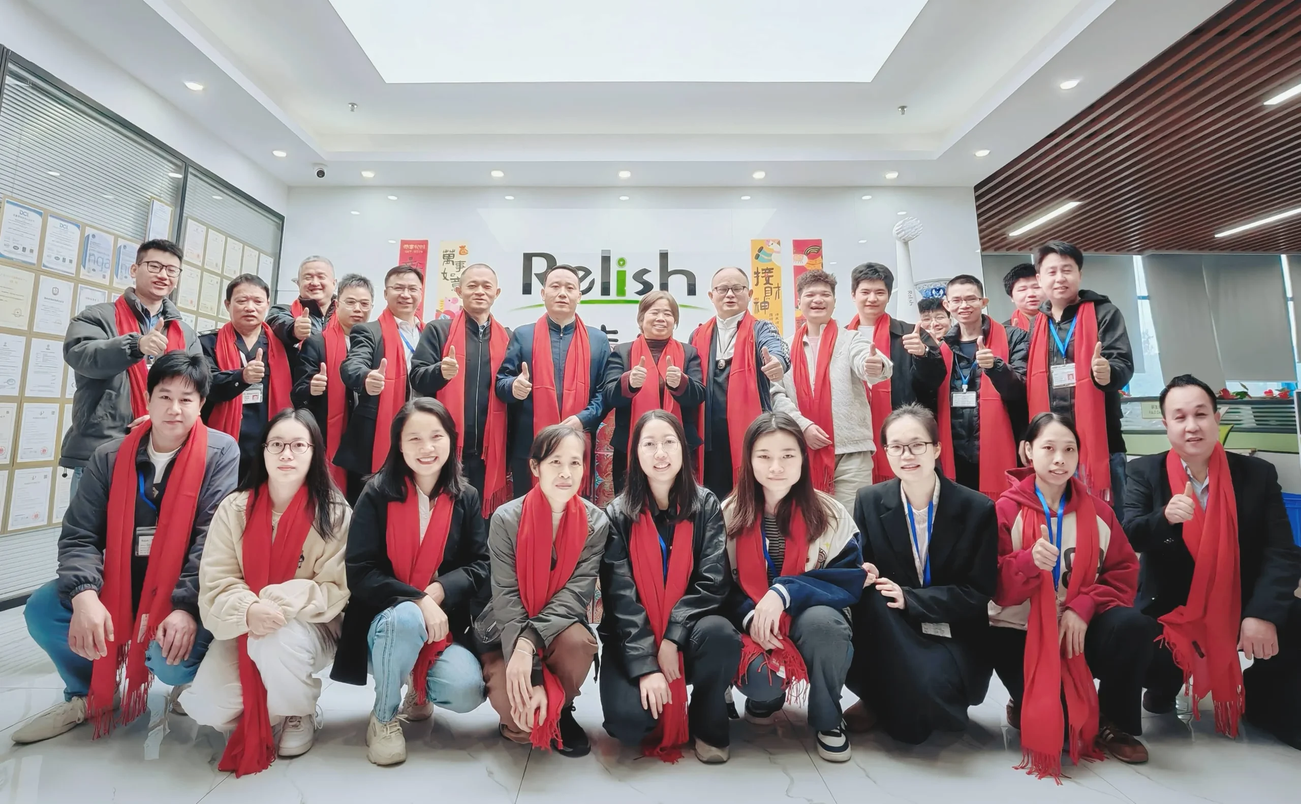 About 10 Relish Tech's cross-functional team of 30+ structural, hardware, and software engineers for oral care product development.
