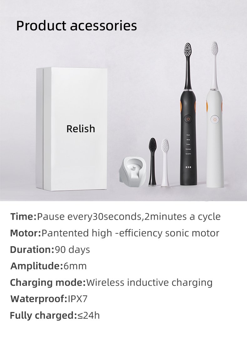 Smart Bluetooth Sonic Toothbrush with 60-Day Battery – OEM Series RLT226 13 electric toothbrush rlt226 details 11