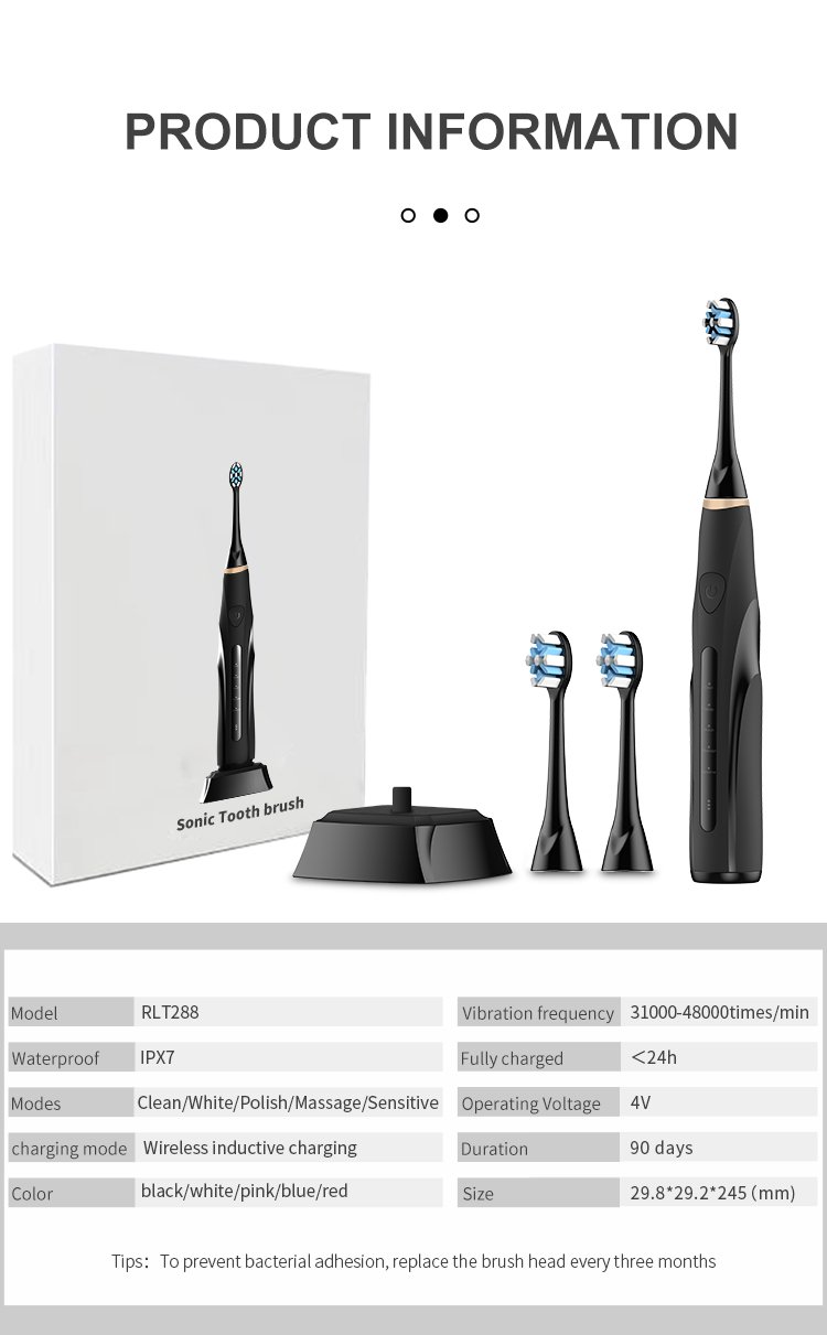 High-Performance 48,000 VPM Sonic Toothbrush – OEM Model RLT288 14 electric toothbrush rlt288 details 12