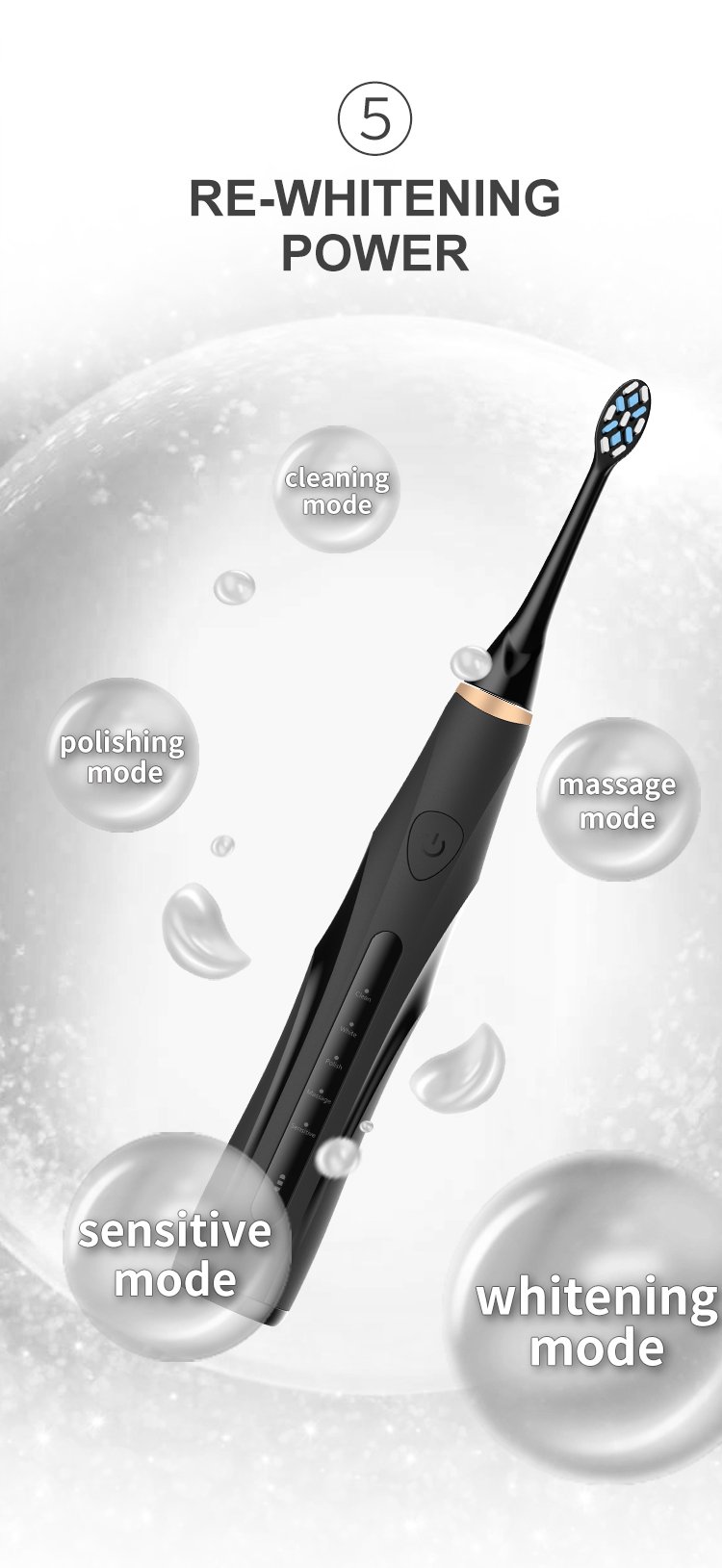 High-Performance 48,000 VPM Sonic Toothbrush – OEM Model RLT288 11 electric toothbrush rlt288 details 9
