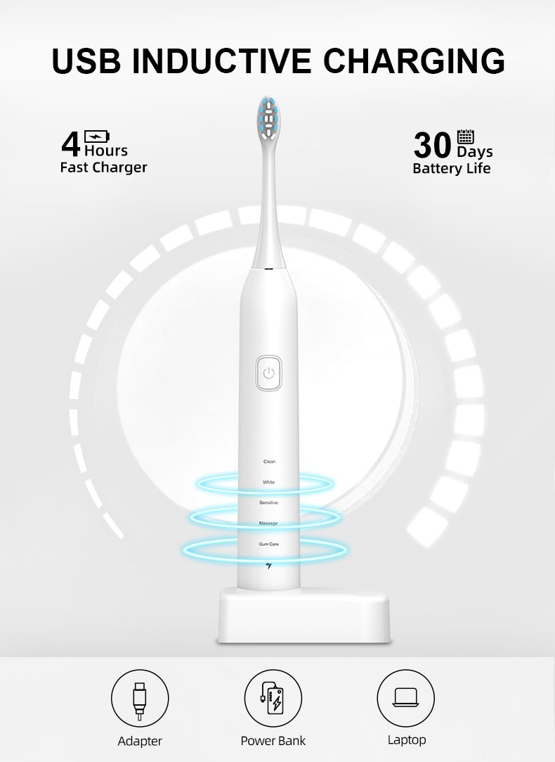 Premium 5-Mode Sonic Electric Toothbrush – Private Label Model TS1006 9 electric toothbrush ts1006 details 7