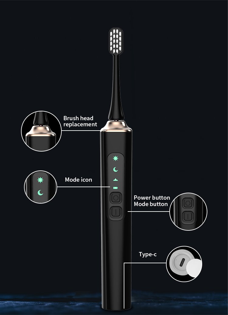 Spazzolino elettrico sonico con sensore di pressione (Gen 1) – Modello OEM TS31C 9 spazzolino elettrico ts31c dettagli 7