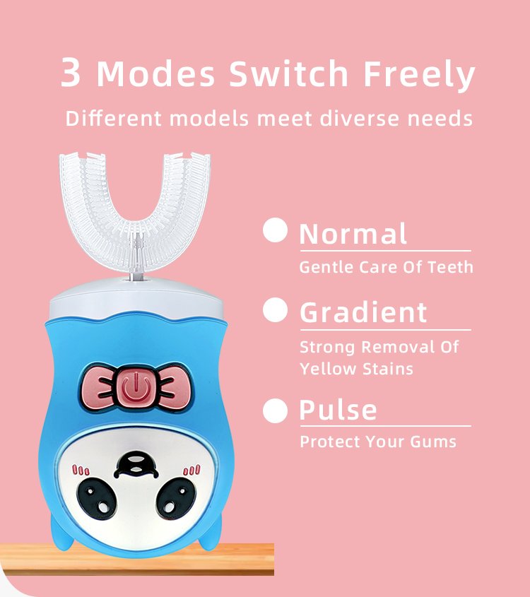 Spazzolino Elettrico per Bambini a Forma di U – Modello Private Label TS51M 5 dettagli spazzolino elettrico ts51m 3