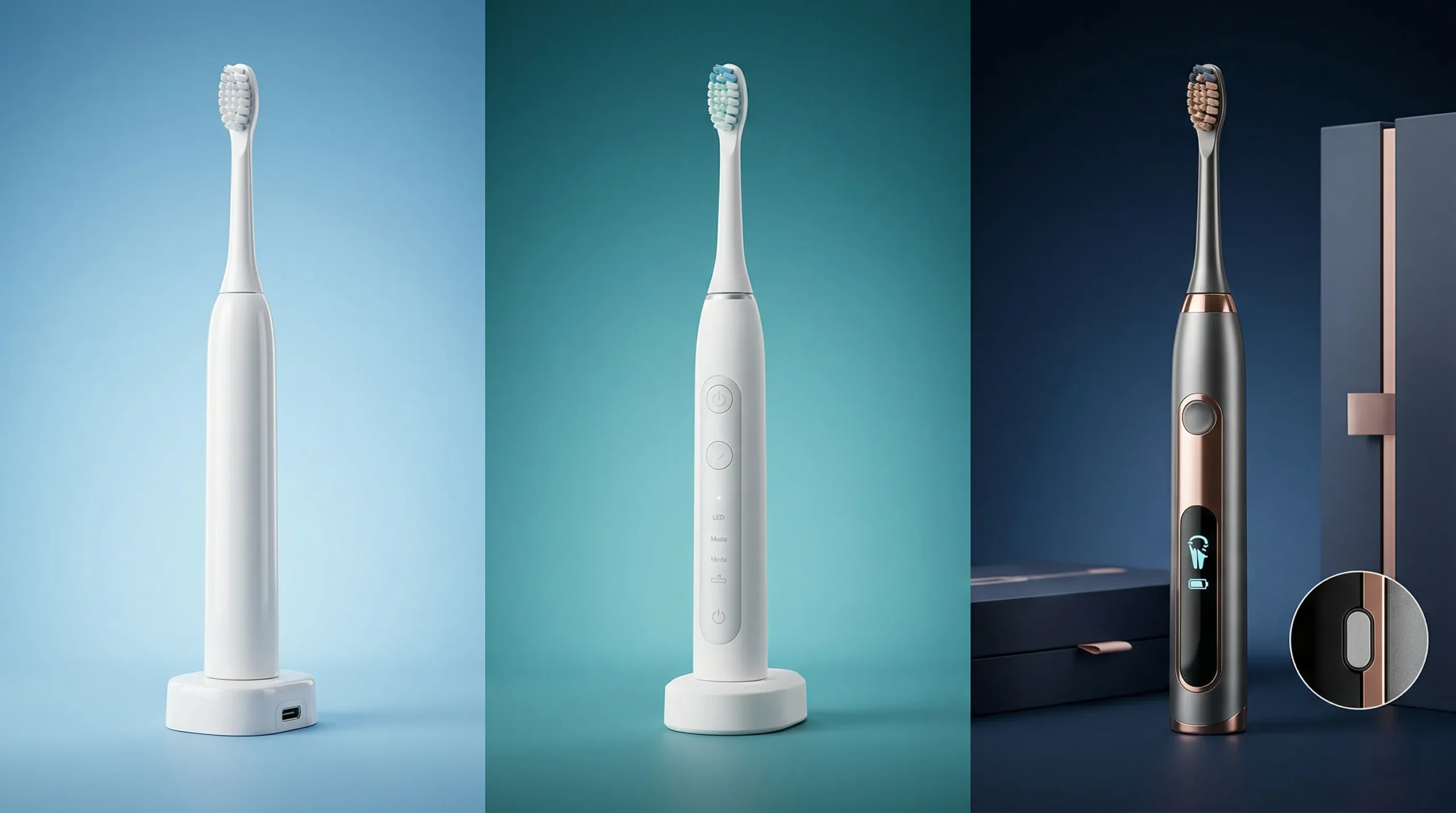 The Complete OEM/ODM Electric Toothbrush Manufacturing Guide 9 electric toothbrush quality tier comparison basic mid premium scaled