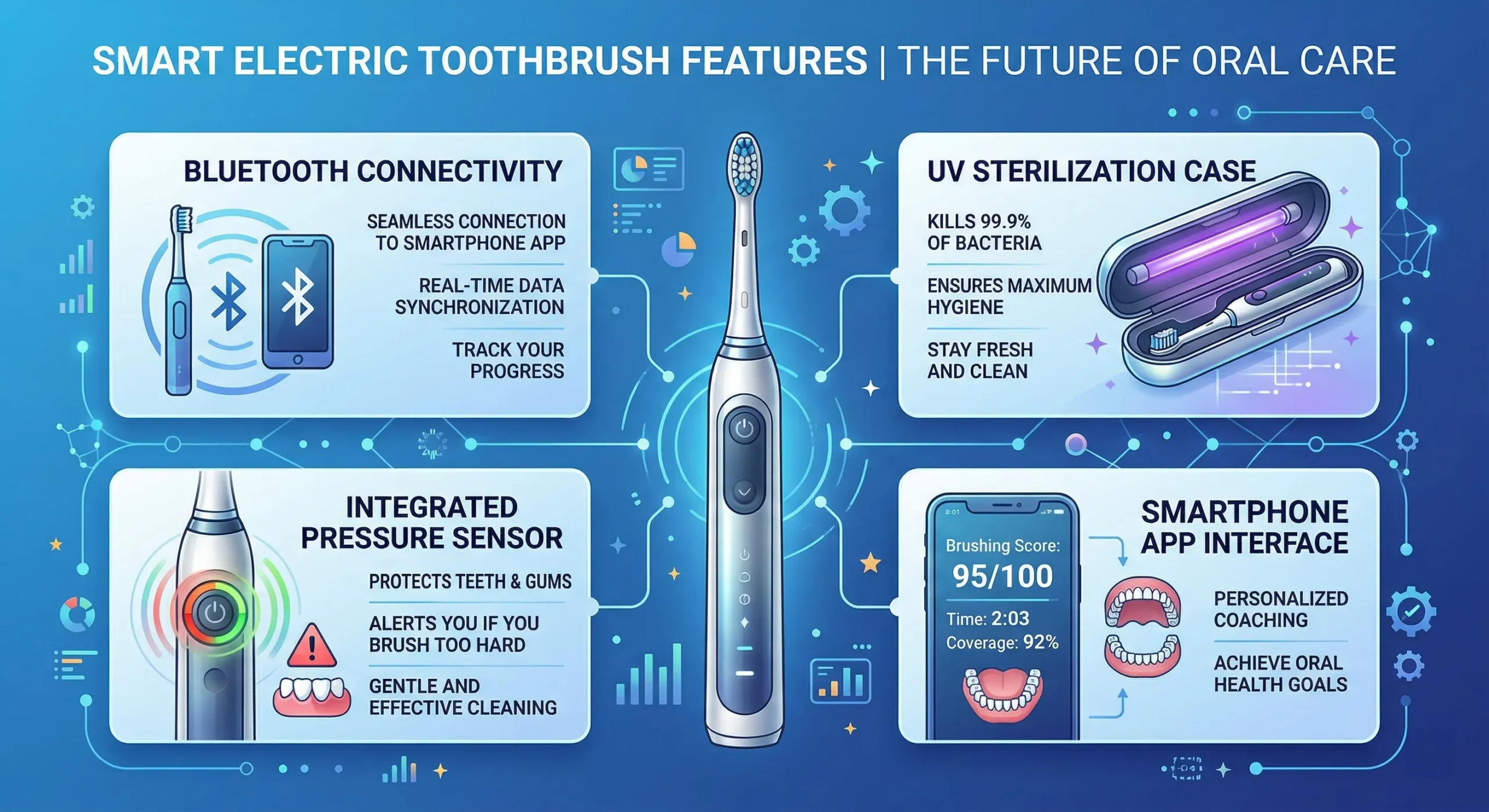 Electric Toothbrush Cost to Manufacture and Profit Analysis (2026 Complete Guide) 6 smart electric toothbrush features bluetooth pressure sensor scaled